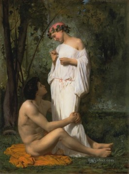 Desnudo Painting - Idylle 1851 William Adolphe Bouguereau desnudo
